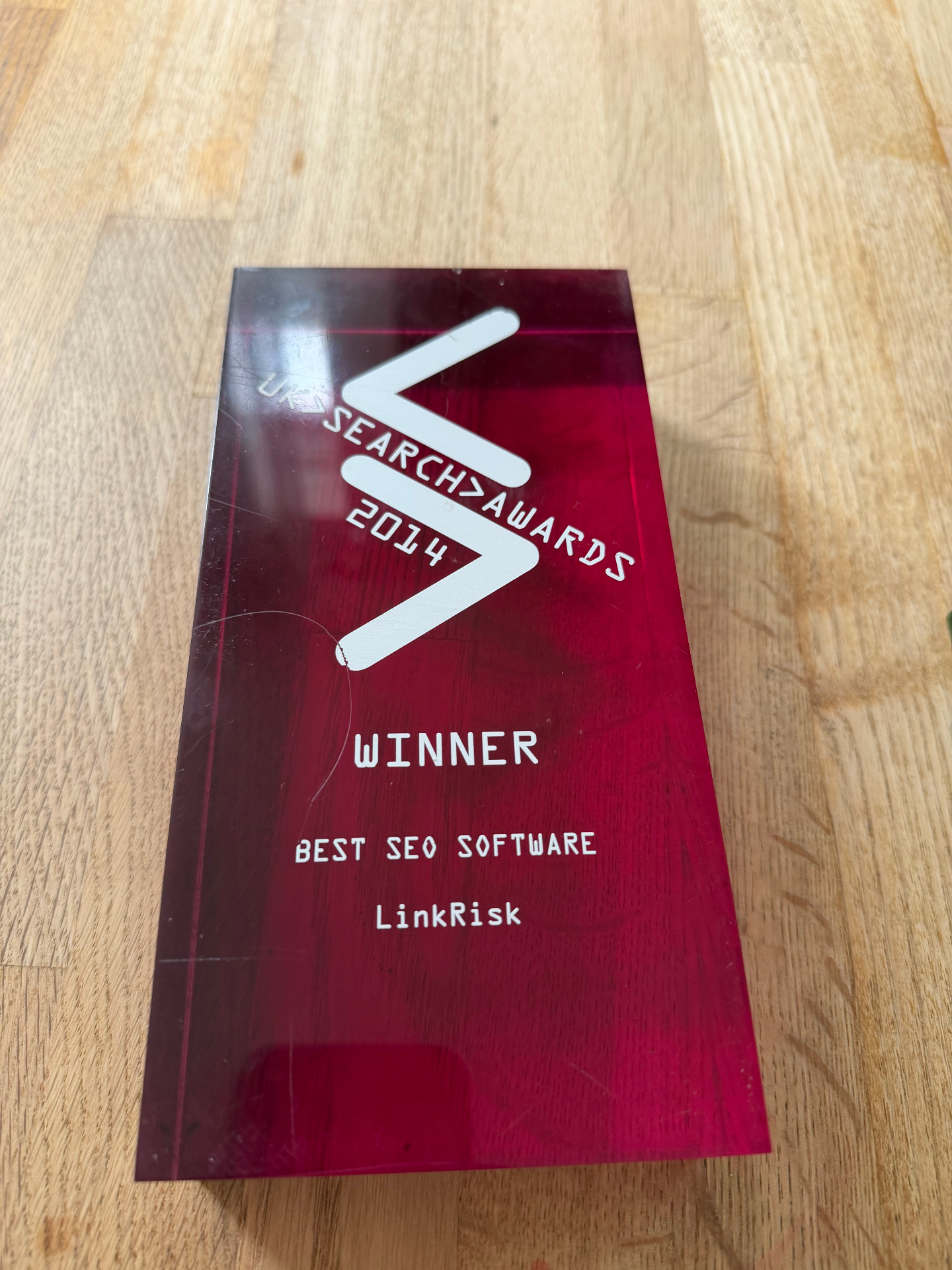 UK Search Awards 2014 Winner — Best SEO Software, LinkRisk